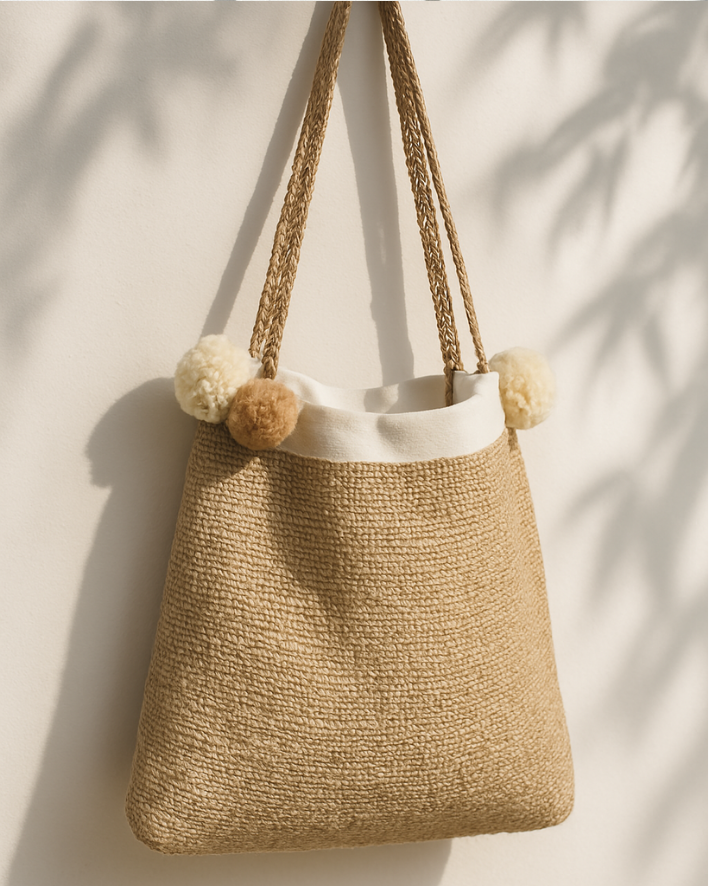 JUTE FANCY HAND BAG 04